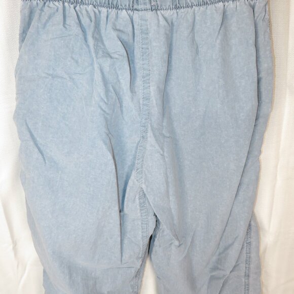Gramicci Nylon Pants Elastic Waist Belted Pockets Blue Lightweight Medium VTG - Picture 12 of 16